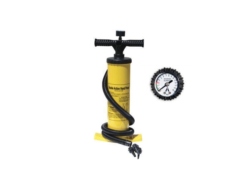 Double Action Pump with Pressure Gauge